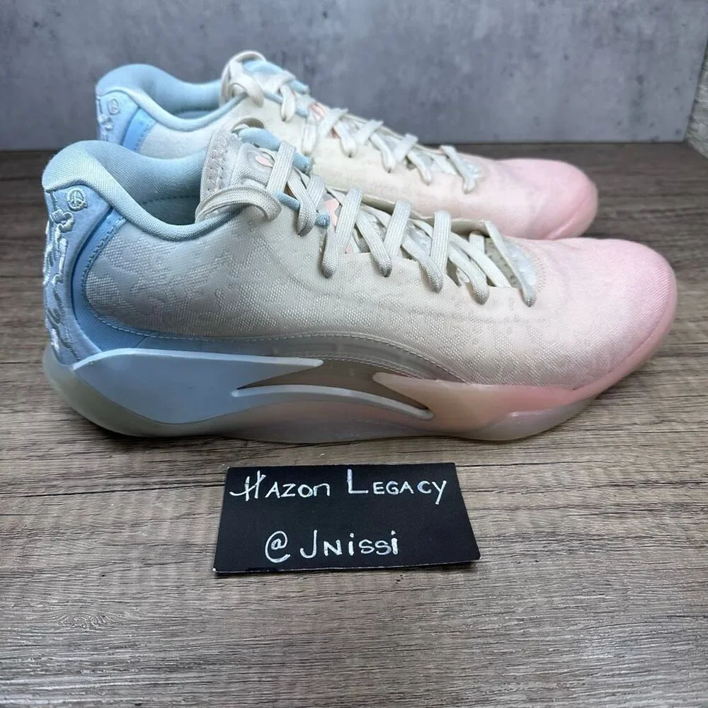 Nike Jordan~Men’s~ Zion 3 Pink/Blue/‎ Ivory Basketball Shoes~Size 9.5